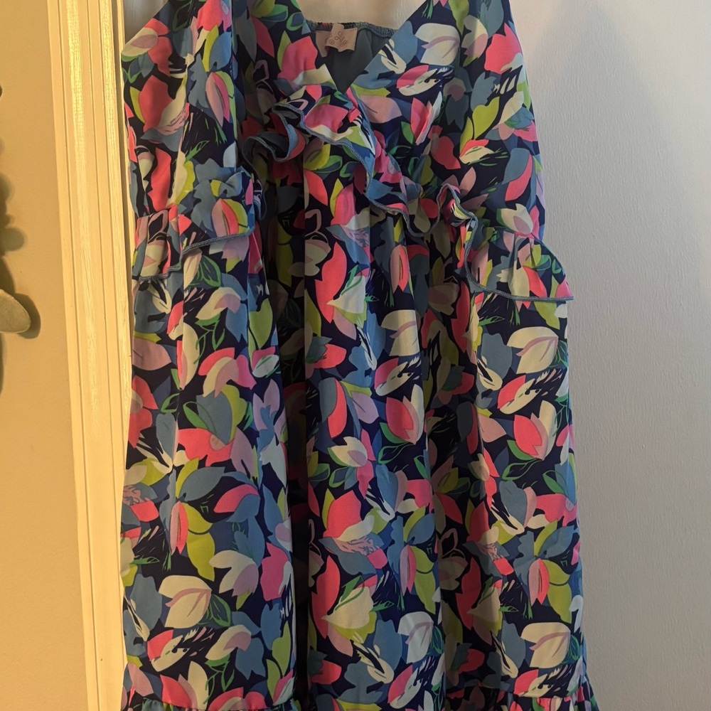 Floral Multicolor Women's Dress